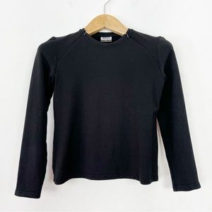 Salt Leisurewear 🇨🇦 Women’s Black Long Sleeve Bamboo Blend Top‎ Size Small